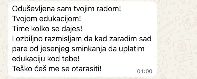 Poruka polaznice Marije Miković