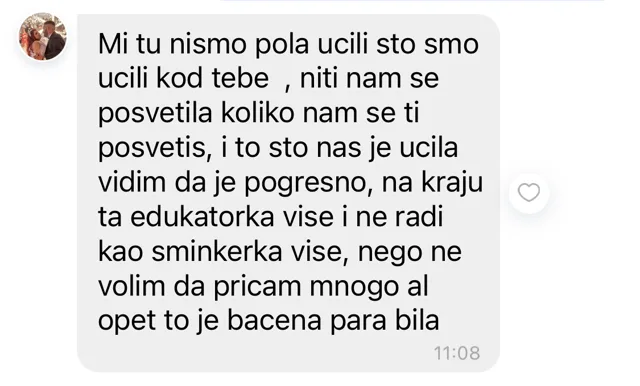 Poruka polaznice Marije Miković