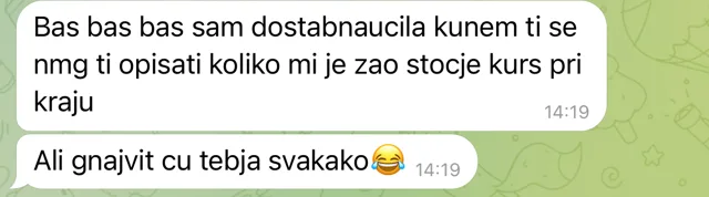 Poruka polaznice Marije Miković