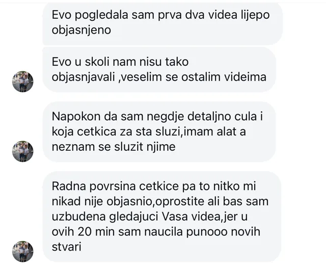 Poruka polaznice Marije Miković