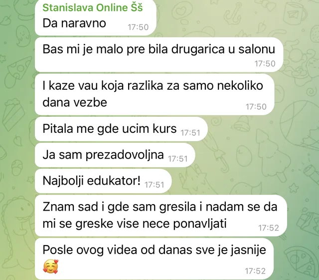 Poruka polaznice Marije Miković